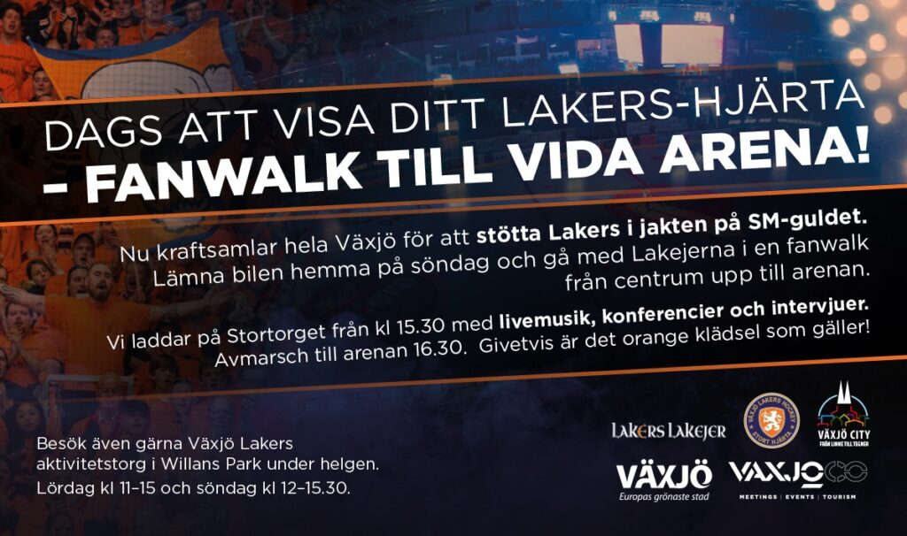 Fanwalk till Vida Arena