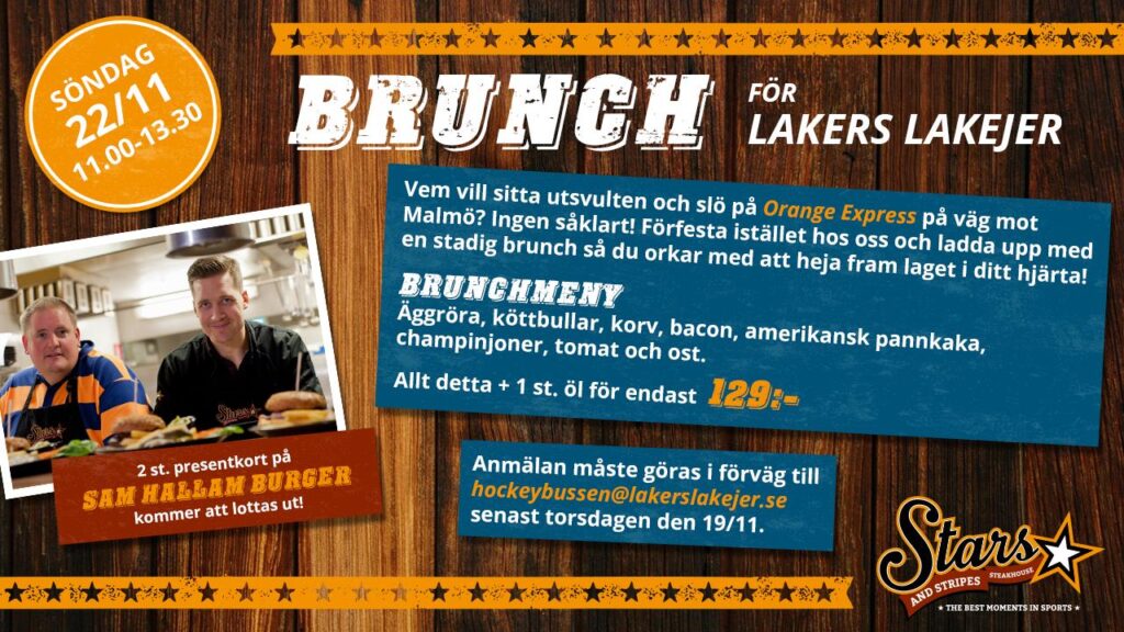 Brunch innan avresa med Orange Express