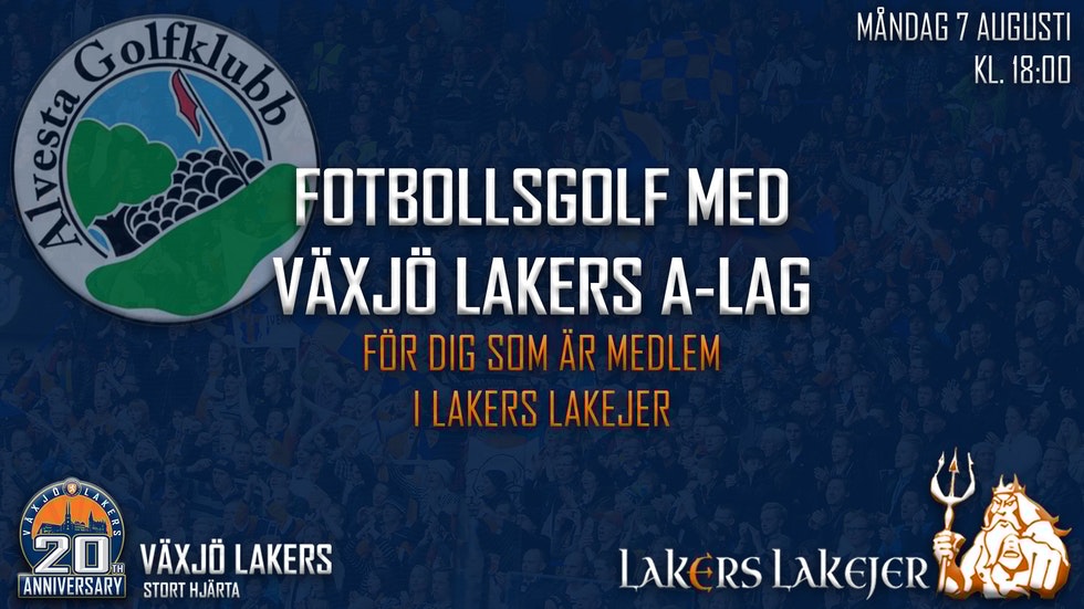 Fotbollsgolf med Växjö Lakers A-lag
