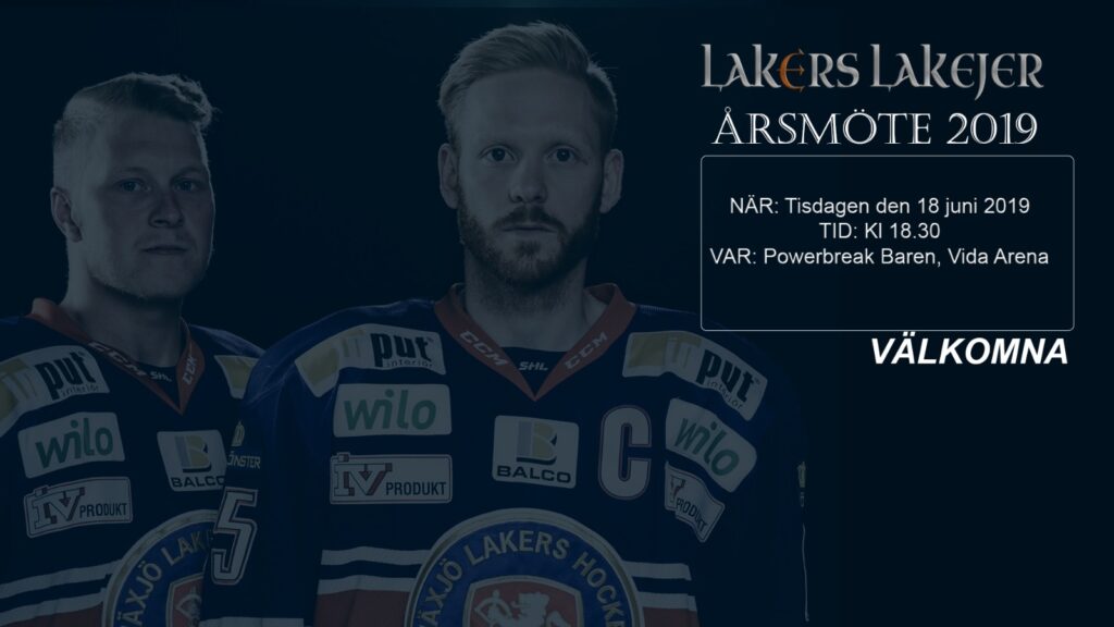 Kallelse till Lakers Lakejers årsmöte 2018/2019