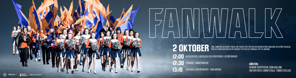 Kom och fira Växjö Lakers i Linnéparken 2 oktober