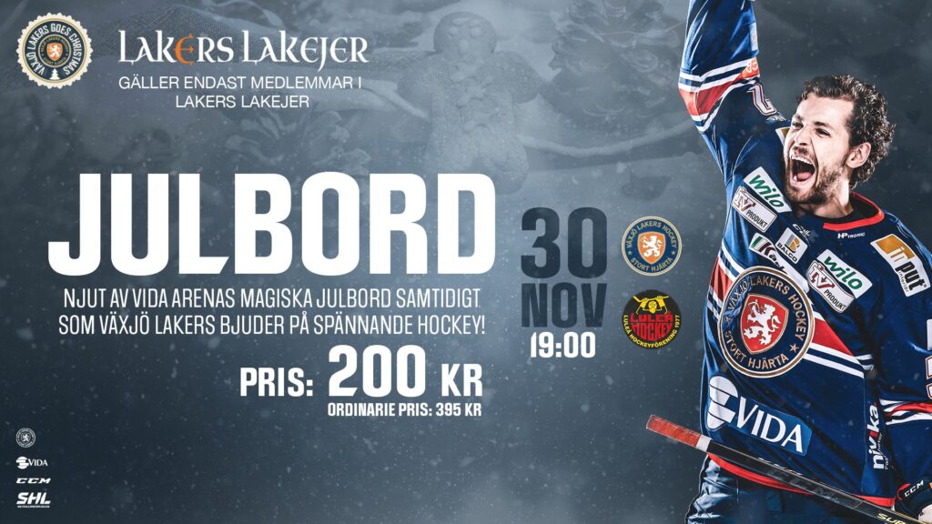 Välkommen på julbord i Vida med Lakers Lakejer!