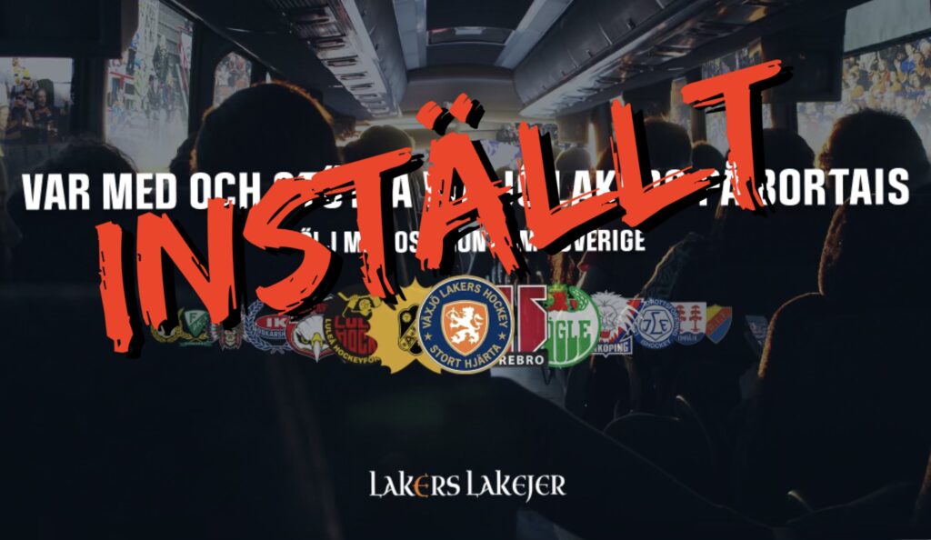 INSTÄLLT Hockeybussen till Oskarshamn 6 mars INSTÄLLT