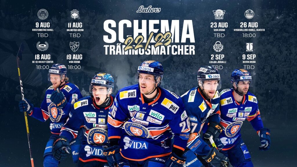 Träningsmatch mot Rögle 26 augusti med uppladdning inför match